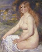 Pierre Renoir Blonde Bather oil painting